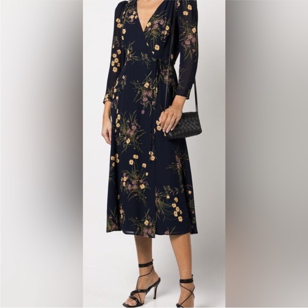 Reformation Mademoiselle 3/4 Sleeve Dress Small (Melba)